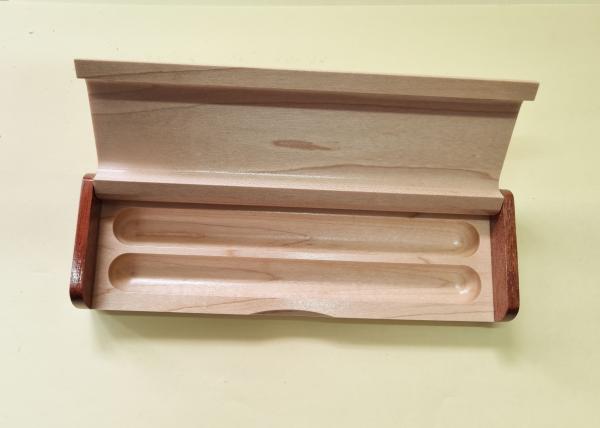 Etui Holz zweifarbig Maple Pen Box für 2 Stifte